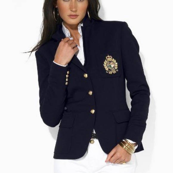 Lauren Ralph Lauren Jackets & Blazers - Lauren Ralph Lauren Navy Crest Blazer